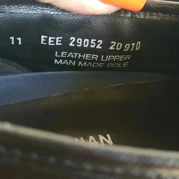 BOSTONIAN PRESCOTT BLACK DRESS SHOE 11 EEE - Picture 6 of 8